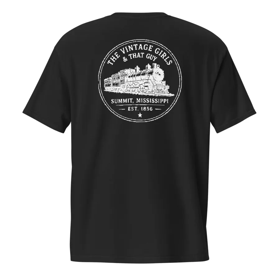 Railroad Tee — White Ink, back