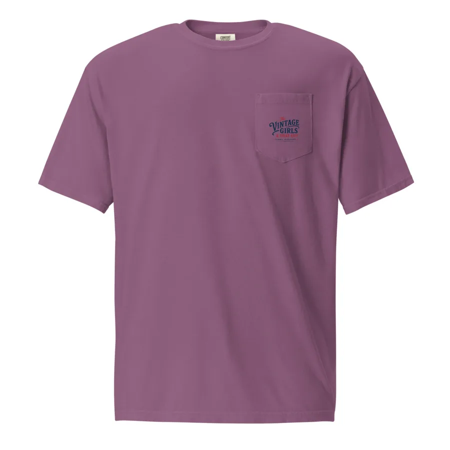 Vintage Girls Pocket Tee, front